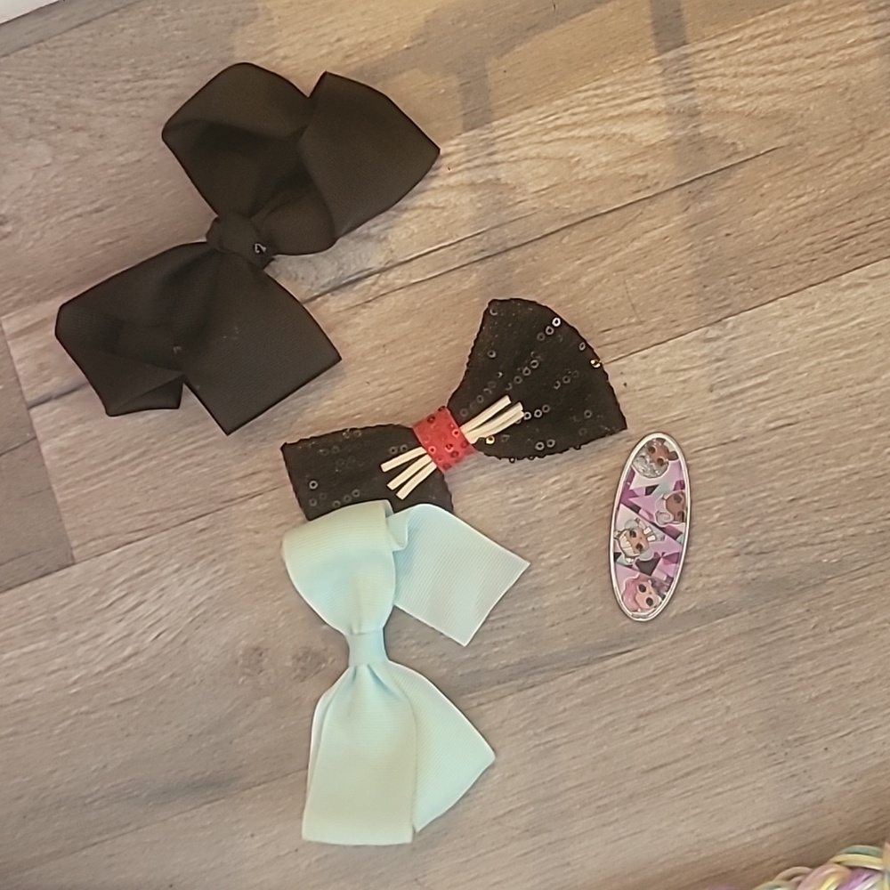 JOJO Siwa Bundle Of 25 Bows Plus Unicorn Hair Accessory Holder - Picture 9 of 9